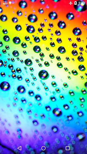 Rainbow Drops Live Wallpaper screenshot 1