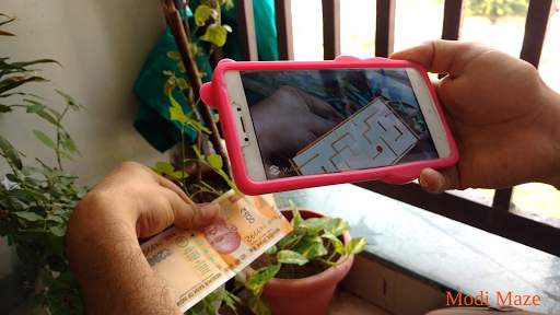 Modi maze - Play 3D Modi maze game on 200 ka note screenshot 6