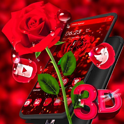 3D Rose Launcher Theme🌹 иконка