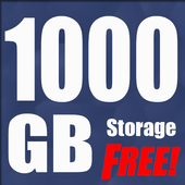 1000 gb Free Storage cloud Drive and backup Prank icon