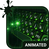 Green Light Animated Keyboard + Live Wallpaper on 9Apps
