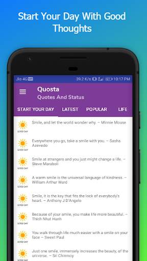 Quosta : Best Quotes and Status from over Internet screenshot 8