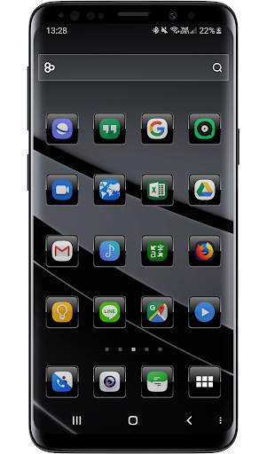 Launcher Theme - Dusk Black Icon Pack Wallpaper screenshot 2