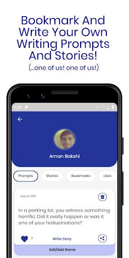 Writing Prompts - An Online Co screenshot 2