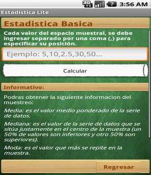 Estadistica Lite screenshot 2