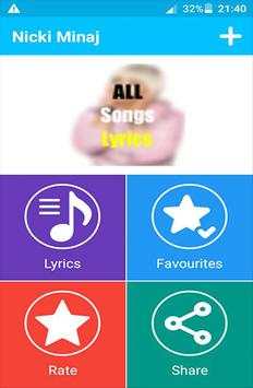 Nicki Minaj-all songs lyrics screenshot 1