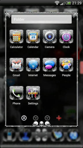 Next Launcher Skull Theme screenshot 6