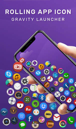 Rolling Icon Launcher - 3D Lau screenshot 2
