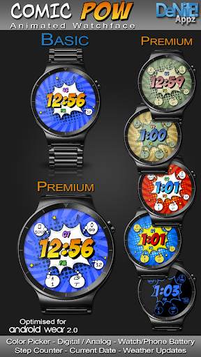 Comic Pow HD Watch Face screenshot 1