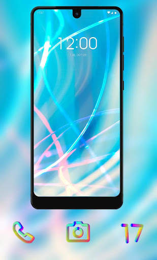 Abstract Bright Line theme colorful screenshot 2