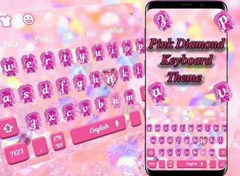 Pink Diamond Keyboard Theme screenshot 5