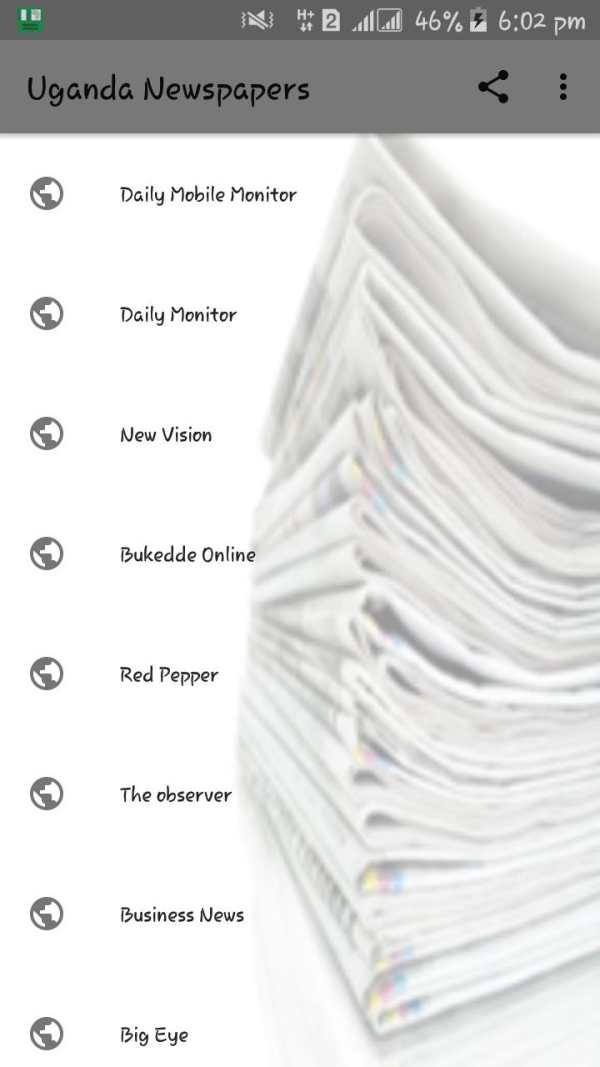 Uganda Newspapers screenshot 1