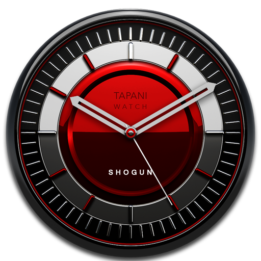 SHOGUN red Designer Clock Widget icon