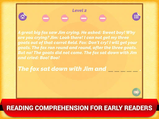 Reading Comprehension Games - Reading Games screenshot 1