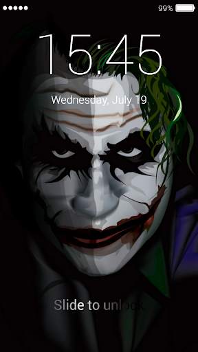 Card Joker Lock Screen ART screenshot 3