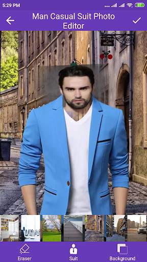 Man Casual Suit Photo Editor screenshot 3