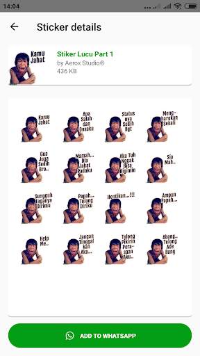 Stiker Lucu 2021 WAStickerApps स्क्रीनशॉट 3