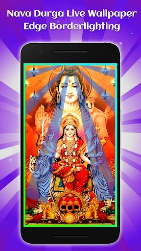 Nava Durga Live Wallpaper-Edge Borderlighting screenshot 5