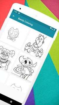 Bendy coloring pages screenshot 2