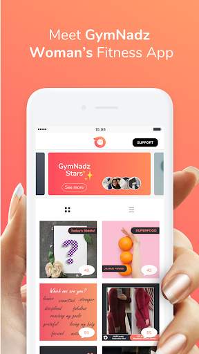 GymNadz - Women's Fitness App screenshot 1