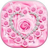 Pink Diamond Love Keyboard icon