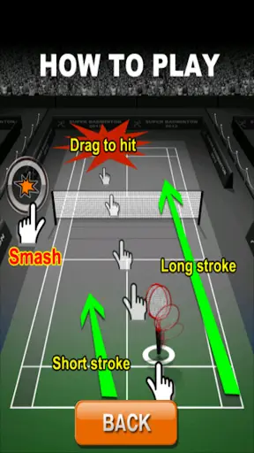 Badminton android game скриншот 6