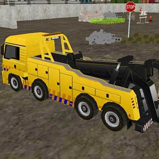 3D Construction Crane pilote icon