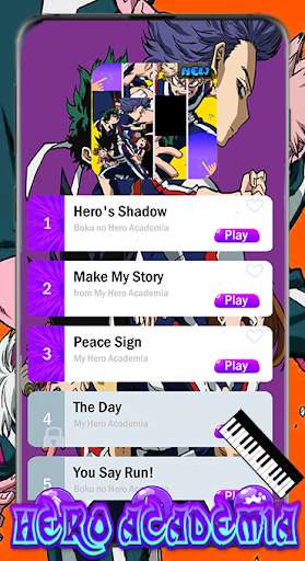 Hero Academia Piano Tiles screenshot 1