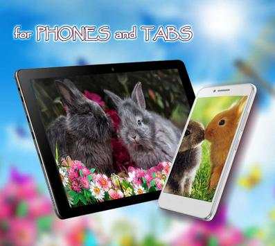 Bunnies Cute live wallpaper screenshot 1