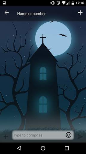 GO SMS Halloween Ghost स्क्रीनशॉट 3
