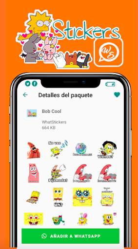 Sponge Stickers for WhatsApp screenshot 3