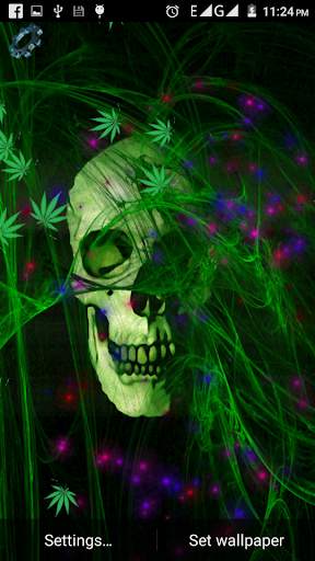Skull Weed Live Wallpaper screenshot 3