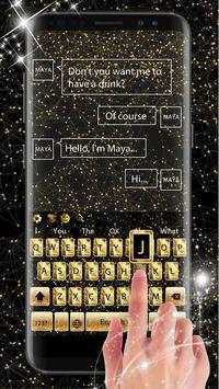 Goldene Champagner-Tastatur screenshot 2