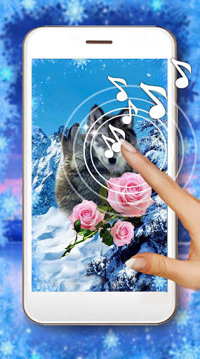 Wolves Roses Live Wallpaper screenshot 1