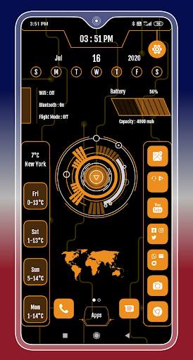 Compact Hitech launcher Pro - Themes, Wallpaper screenshot 13