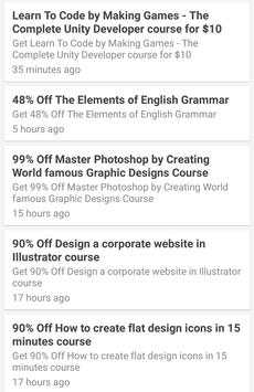 Coupons udemy screenshot 1