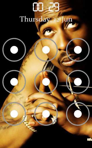 Tupac Pattern Lock Screen screenshot 4
