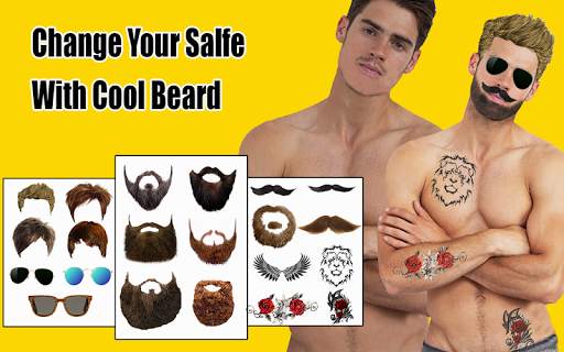 Men beard and hair photo editor – Mustaches screenshot 2
