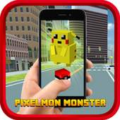 Pixel Monster Pixelmon go craft Battle PE Robloxe 6