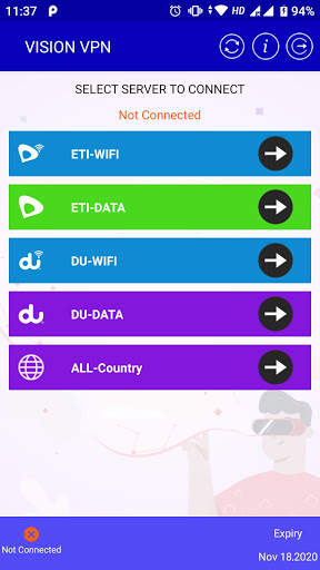 Vision VPN screenshot 1