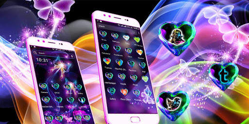 Neon ButterFly Launcher Theme screenshot 1
