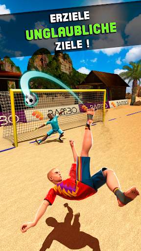 Schießen Tor - Beach Soccer Spiel screenshot 3