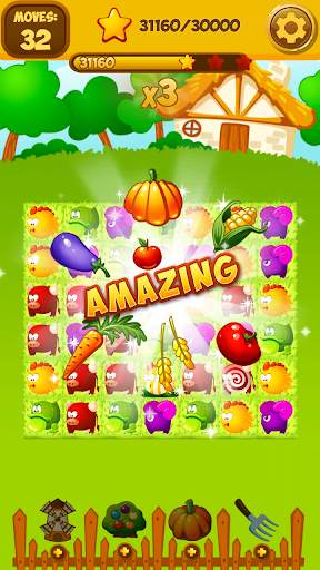 Happy Hay Farm World: Match 3 screenshot 1