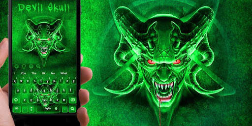 Devil Skull Scary Evil Keyboard Theme screenshot 5