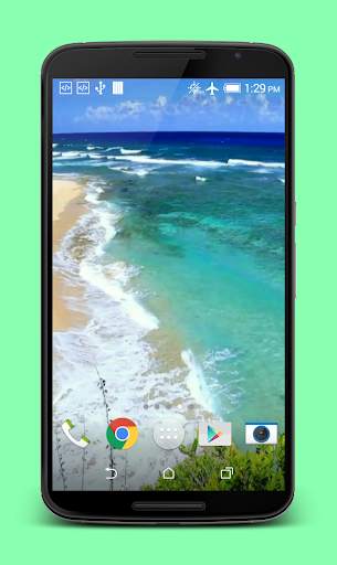 Waves on Beach Live Wallpaper screenshot 4