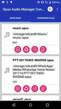 Opus Audio Manager And Converter 1 تصوير الشاشة