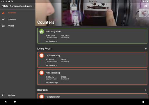 EHW  | Consumption & readings screenshot 1