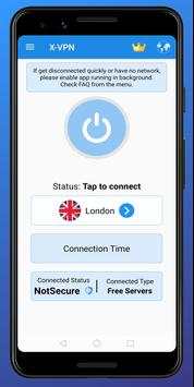 X-VPN - Free VPN Client screenshot 1