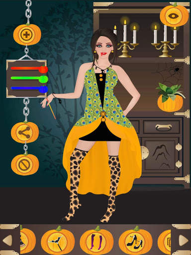 Halloween Girl Dress Up Game screenshot 12