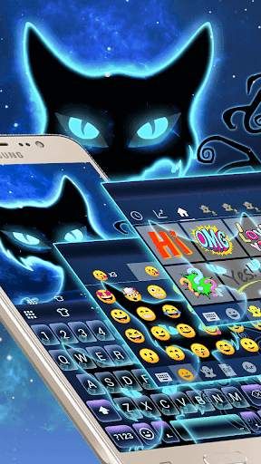 Halloween Cat Emoji Keyboard screenshot 2